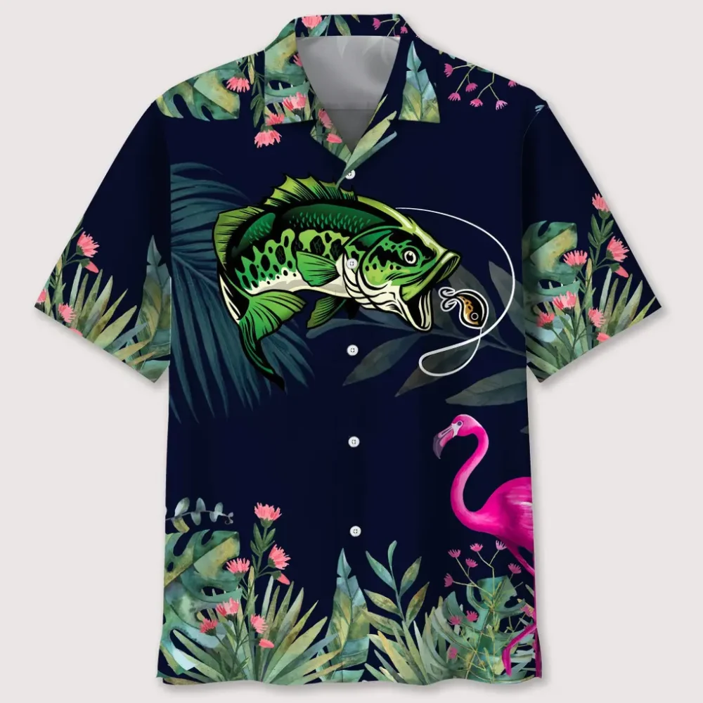 Fishing Tropical Leaf Hawaiian Shirt HWBN2762459 - Beltina