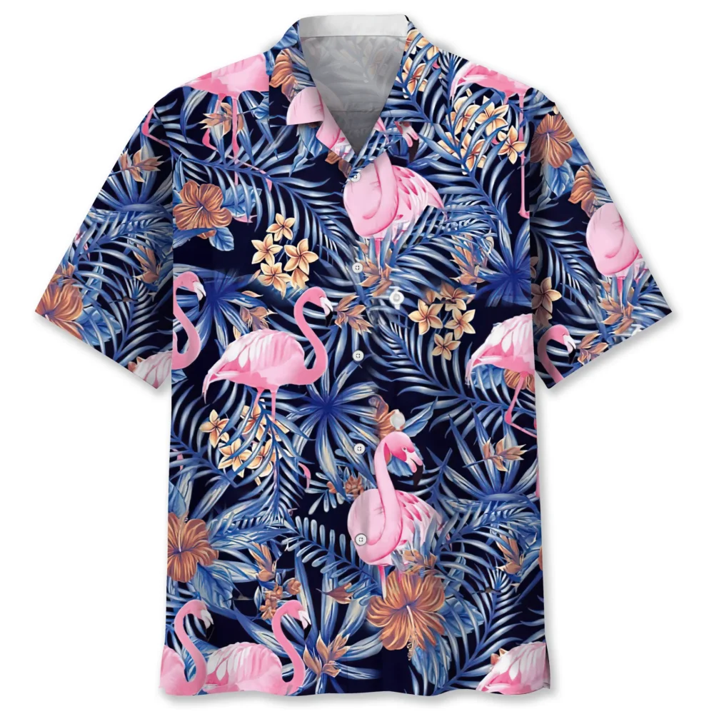 Flamingo Tropical Hawaiian Shirt HWBN2762713 - Beltina