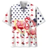 Flamingo Usa Hawaiian Shirt HWBN2762715 - Beltina