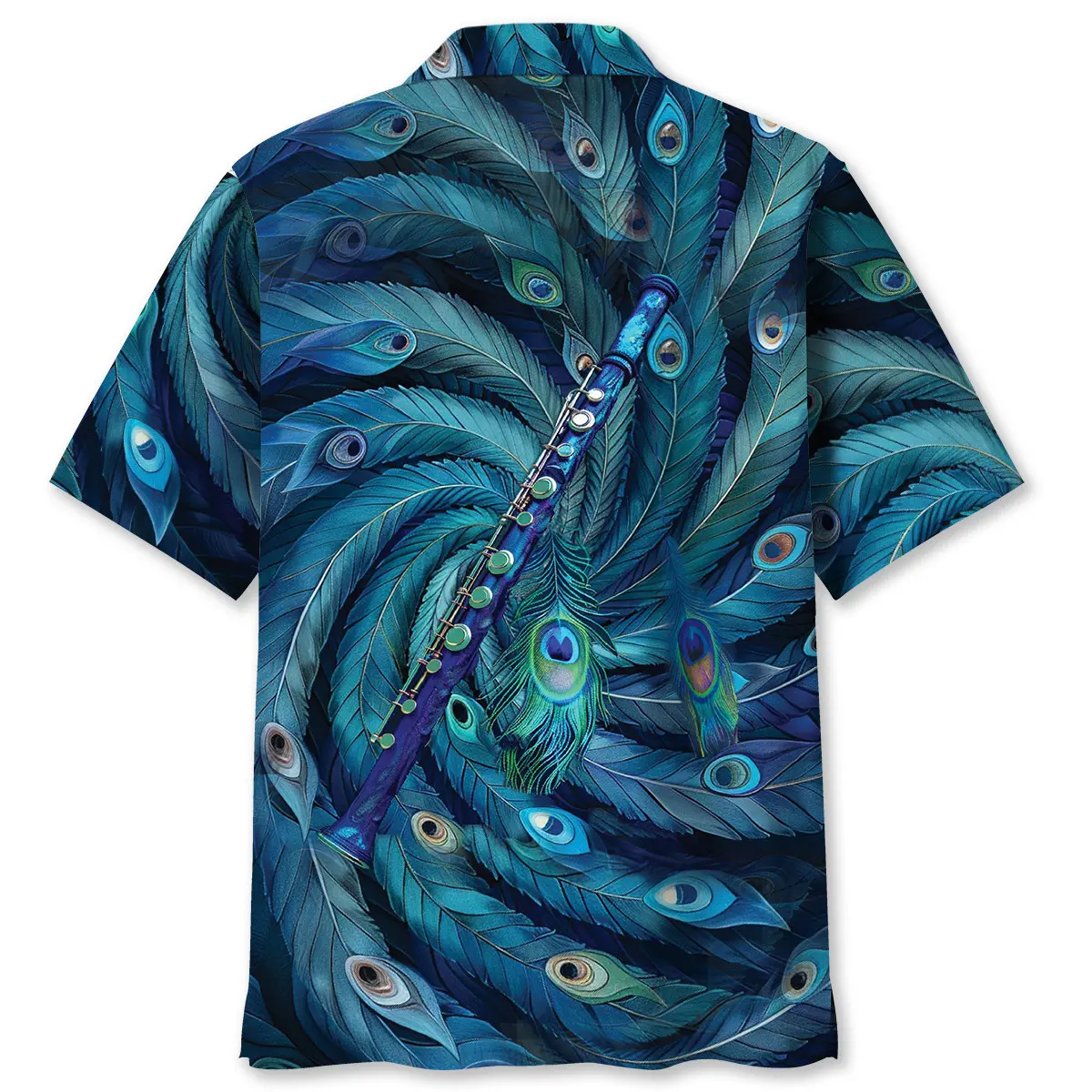 flute-peacock-hawaiian-shirt-2