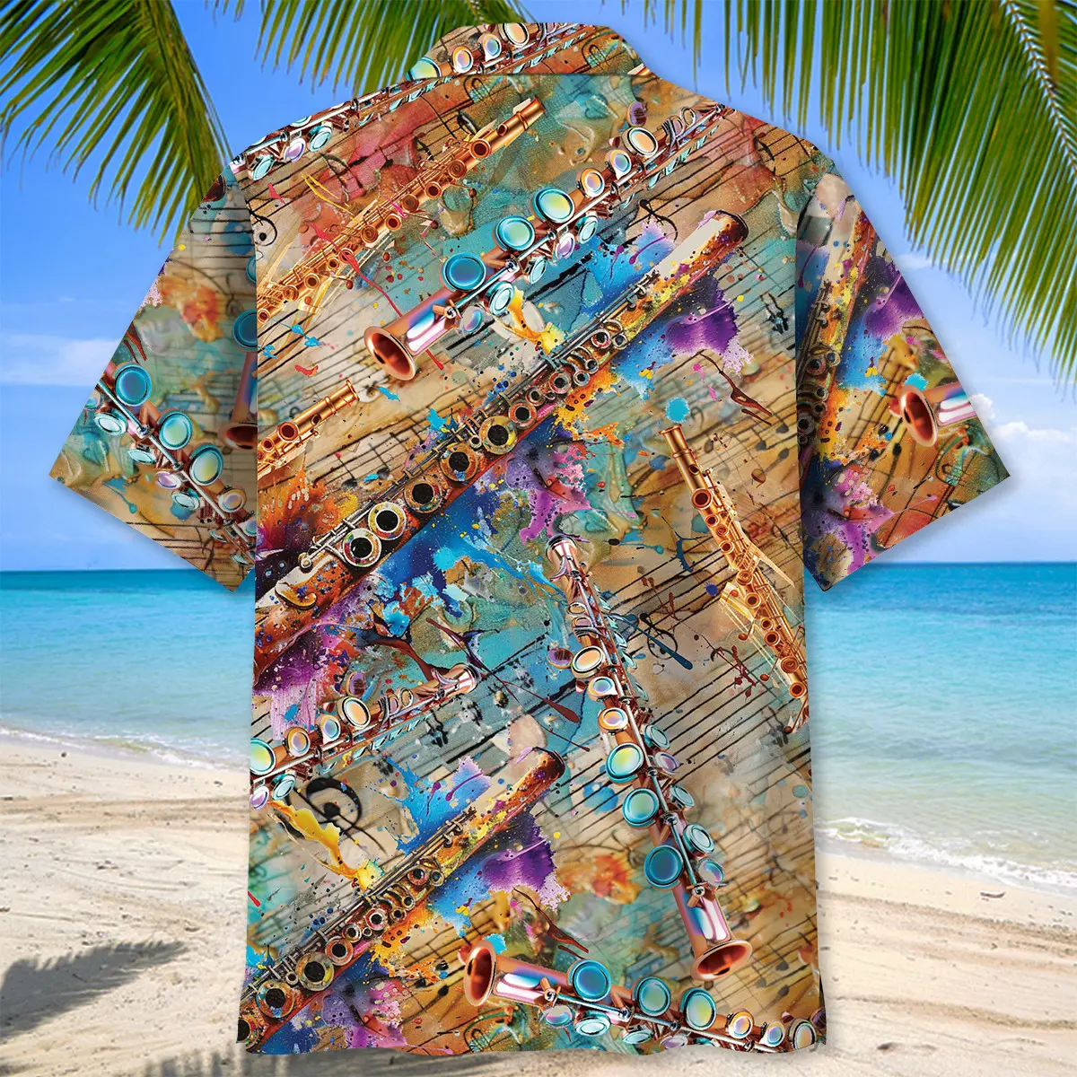 flute-vintage-art-hawaiian-shirt-3