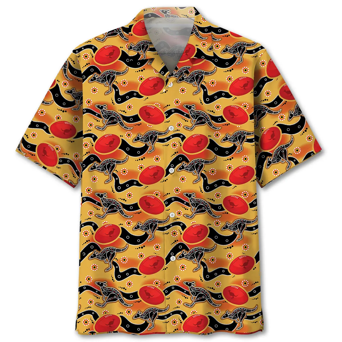 football-lover-aboriginal-pattern-hawaiian-shirt-1