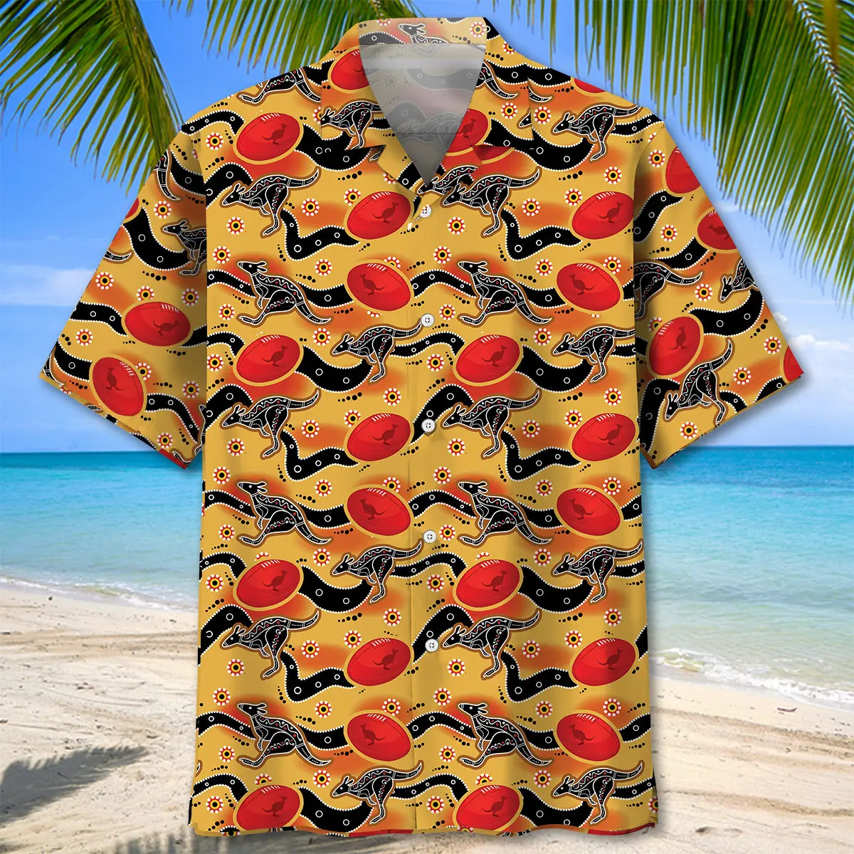 football-lover-aboriginal-pattern-hawaiian-shirt