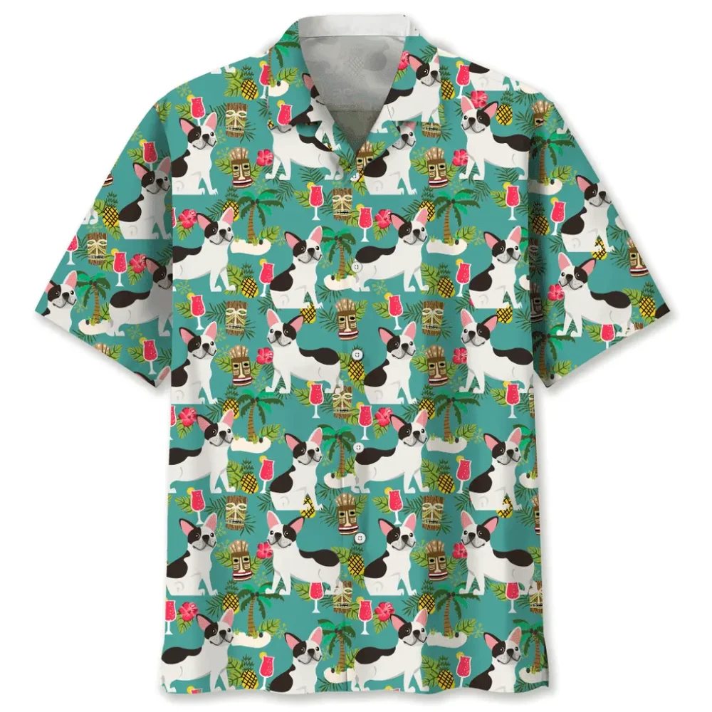 French Bulldog Hawaiian Beach Hawaiian Shirt HWBN2762140 - Beltina