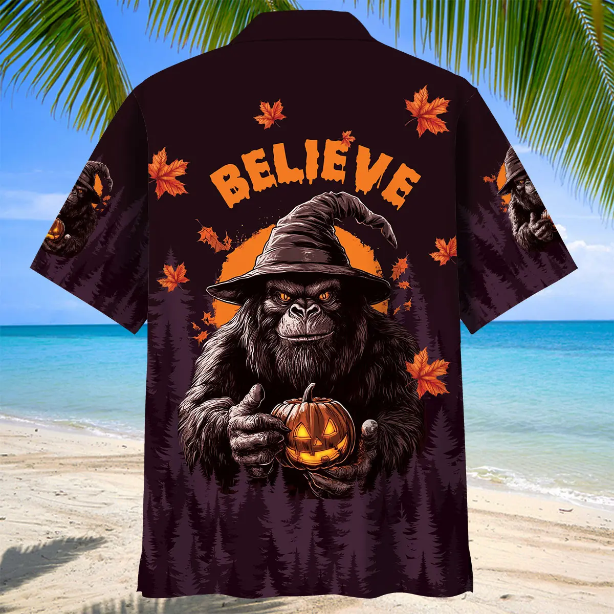 funny-bigfoot-halloween-night-believe-hawaiian-shirt-2