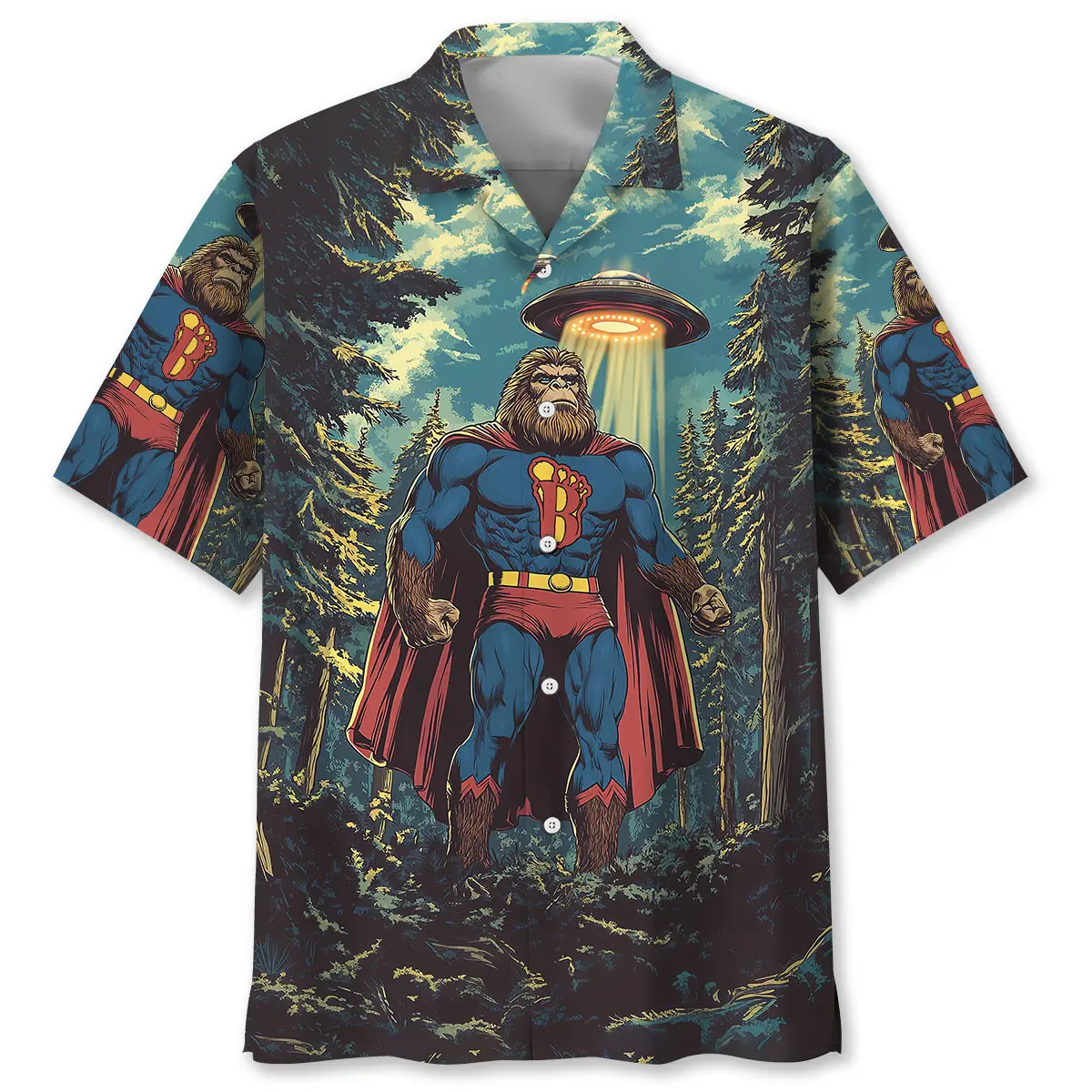 funny-bigfoot-hero-hawaiian-shirt