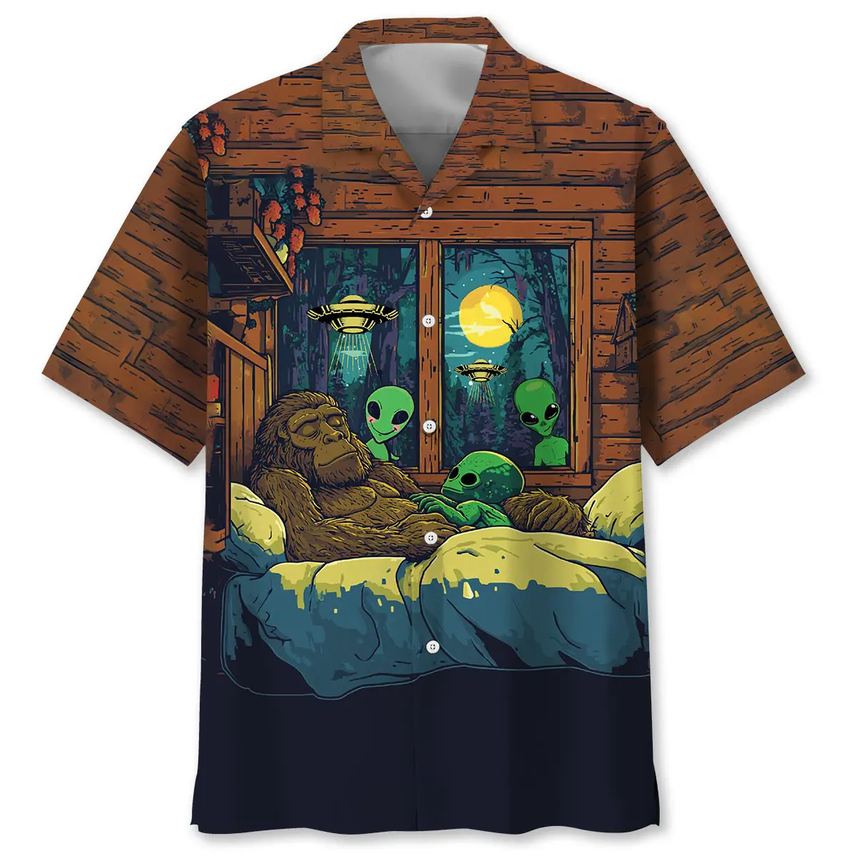funny-bigfoot-sleep-with-alien-hawaiian-shirt