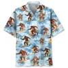 Funny Bigfoot Surfing Beach Hawaiian Shirt HWBN2763485 - Beltina
