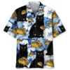 Funny Black Cat Taco Blue Hawaiian Shirt HWBN2764206 - Beltina