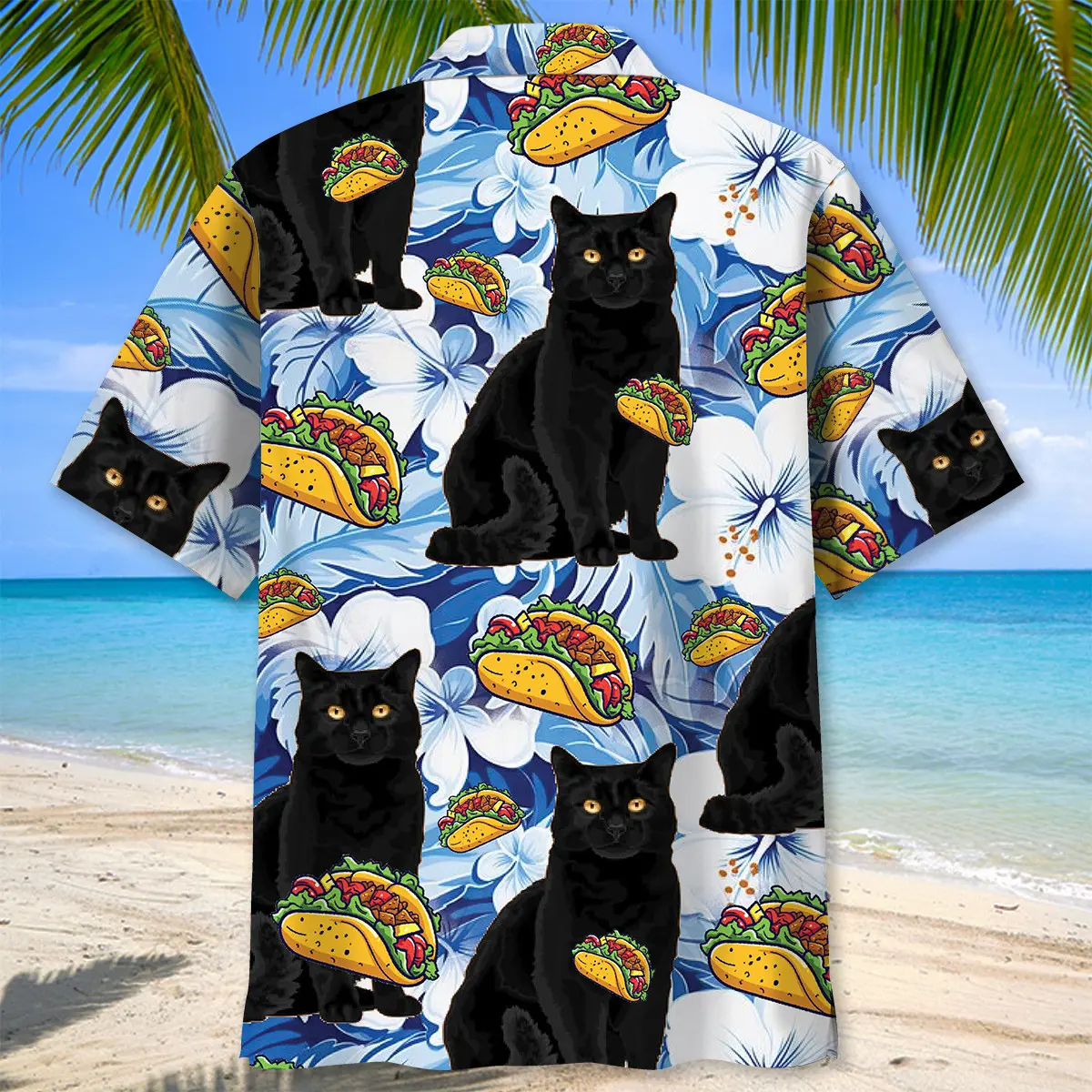 funny-black-cat-taco-blue-hawaiian-shirt-3
