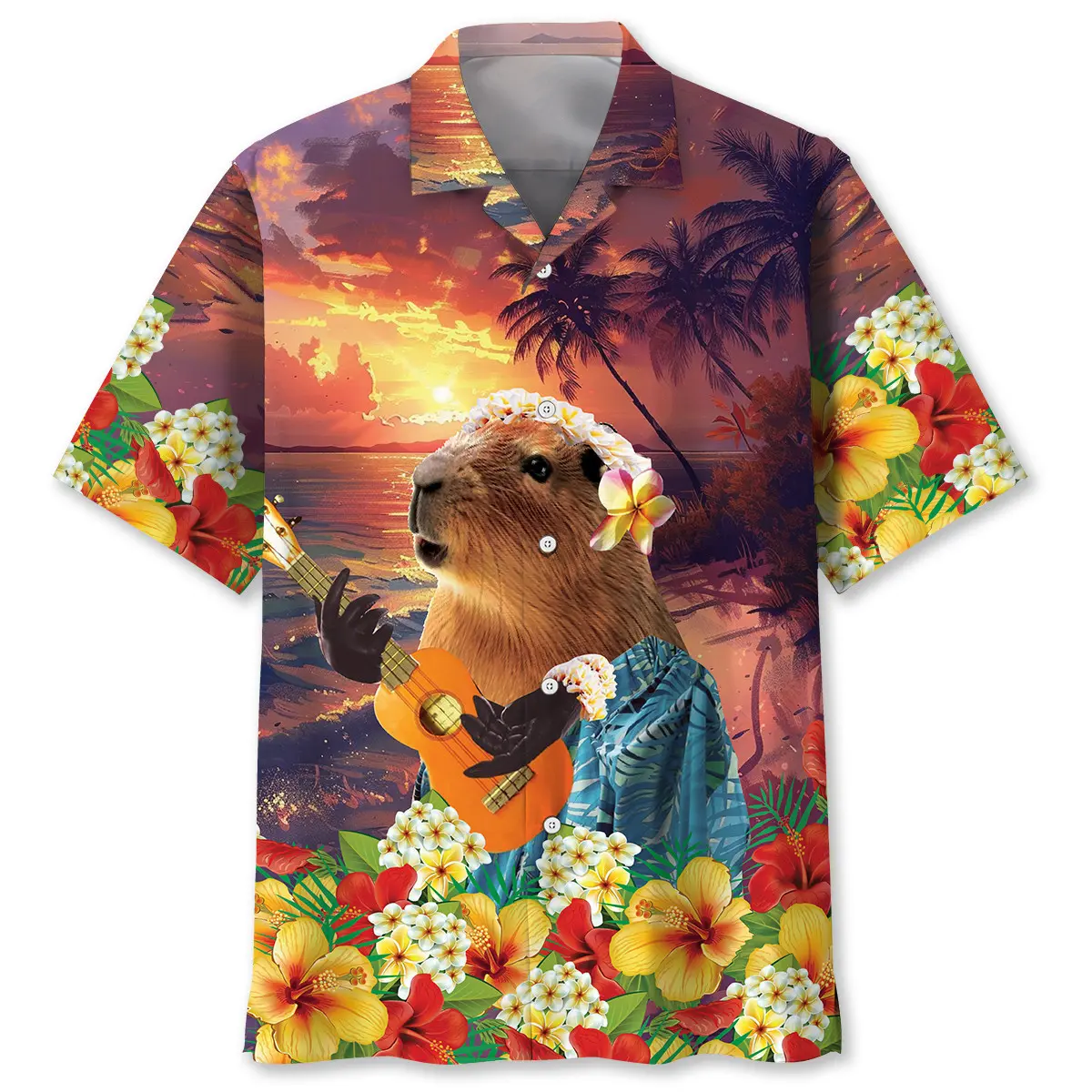 funny-cappybara-guitar-hawaiian-shirt