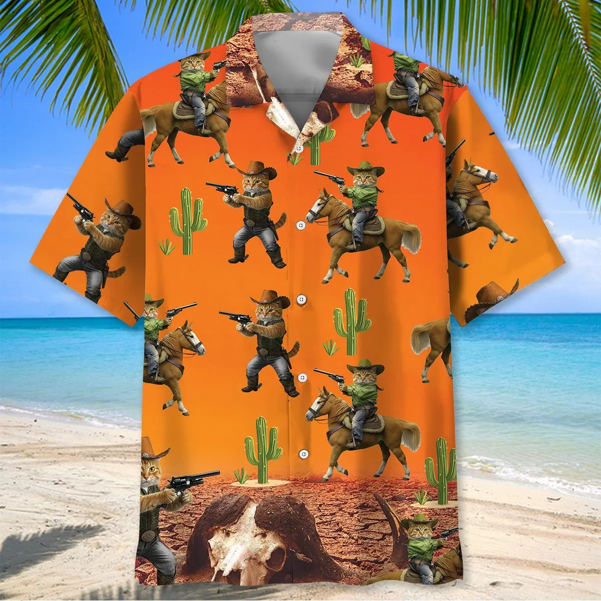 funny-cat-cowboy-desert-hawaiian-shirt-1