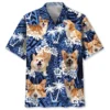 Funny Corgi Dog Face Hawaiian Shirt HWBN2763496 - Beltina