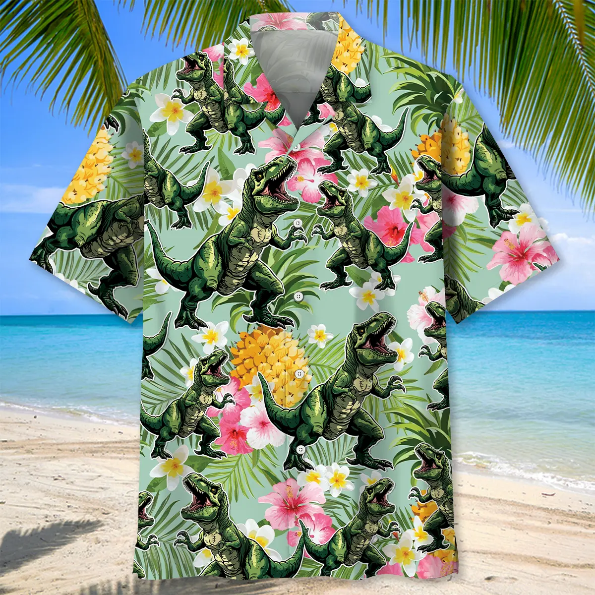 funny-dinosaur-pineapple-hawaiian-shirt-1