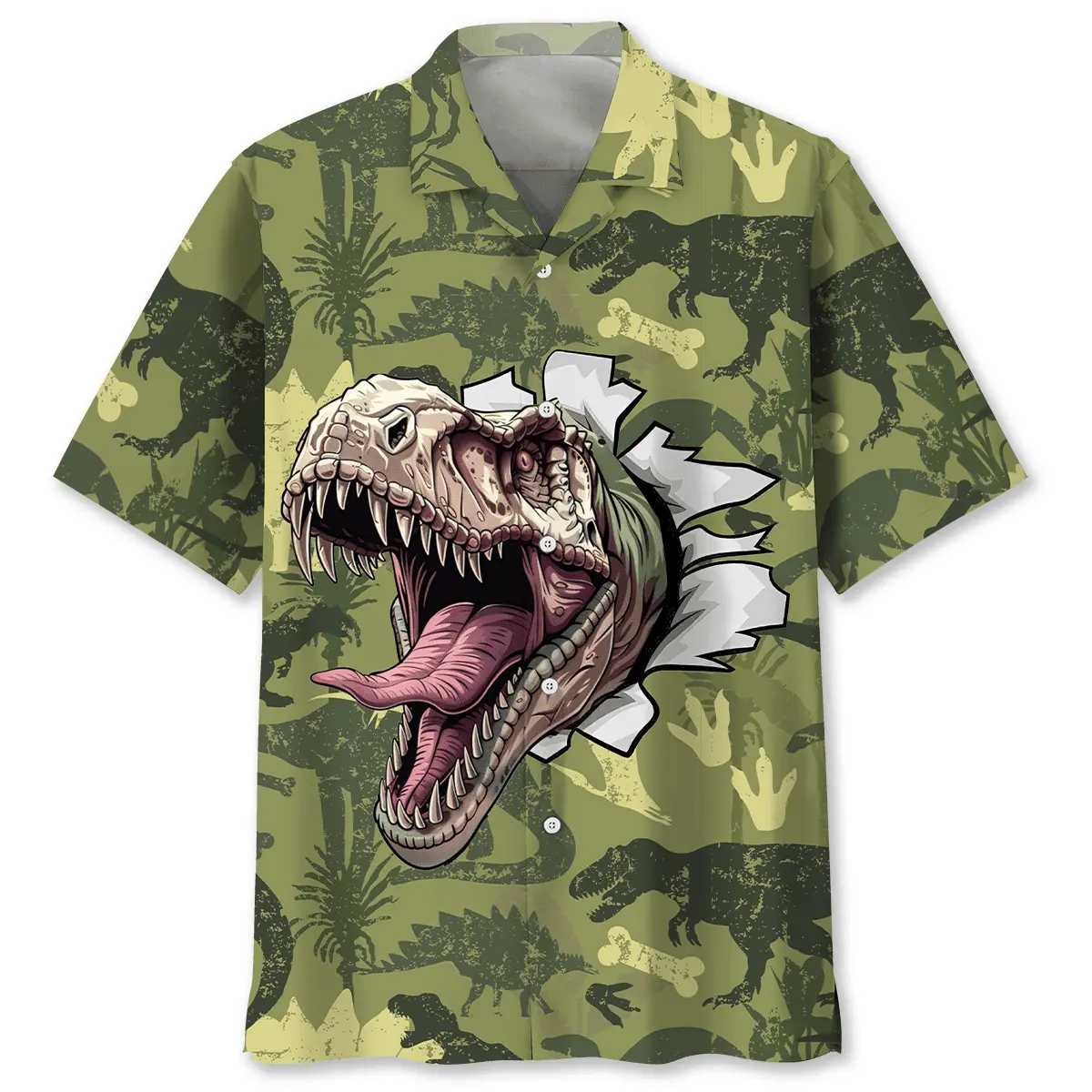 funny-dinosaur-surfing-hawaiian-shirt