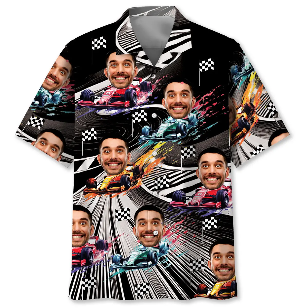 funny-f1-racing-car-race-track-custom-photo-hawaiian-shirt-1