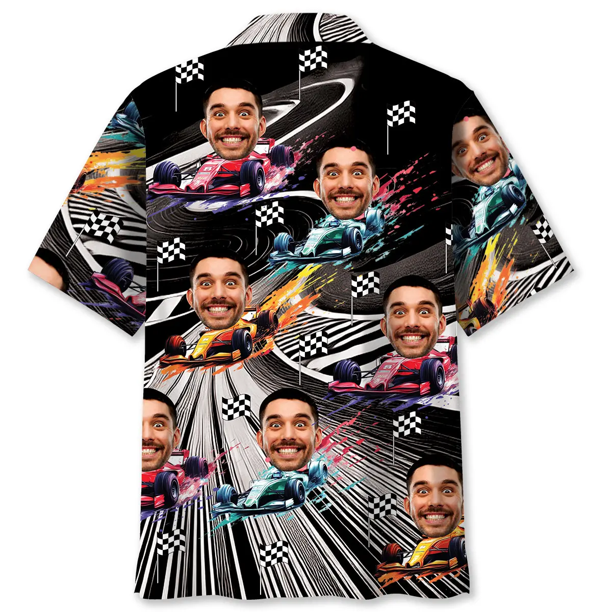 funny-f1-racing-car-race-track-custom-photo-hawaiian-shirt-2