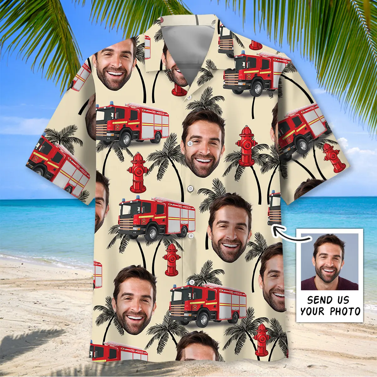 funny-firefighter-custom-photo-hawaiian-shirt
