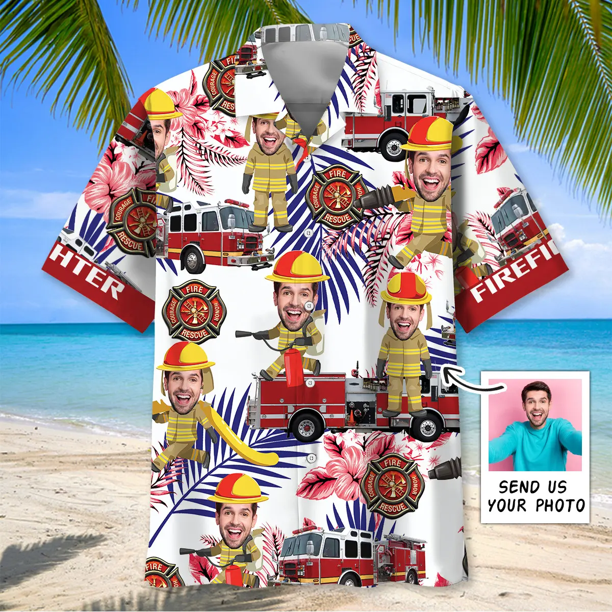 funny-firefighter-nature-custom-photo-face-hawaiian-shirt