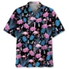 Funny Flamingo And Disc Golf Hawaiian Shirt HWBN2762917 - Beltina