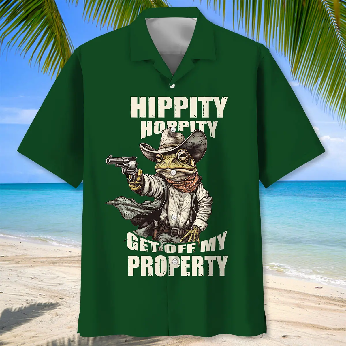 funny-frog-cowboy-hawaiian-shirt-1
