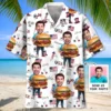 Funny Hamburger Man Custom Photo Face Hawaiian Shirt HWBN2764791 - Beltina