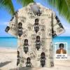 Funny Motorcycle Route 66 Custom Photo Face Hawaiian Shirt HWBN2764756 - Beltina