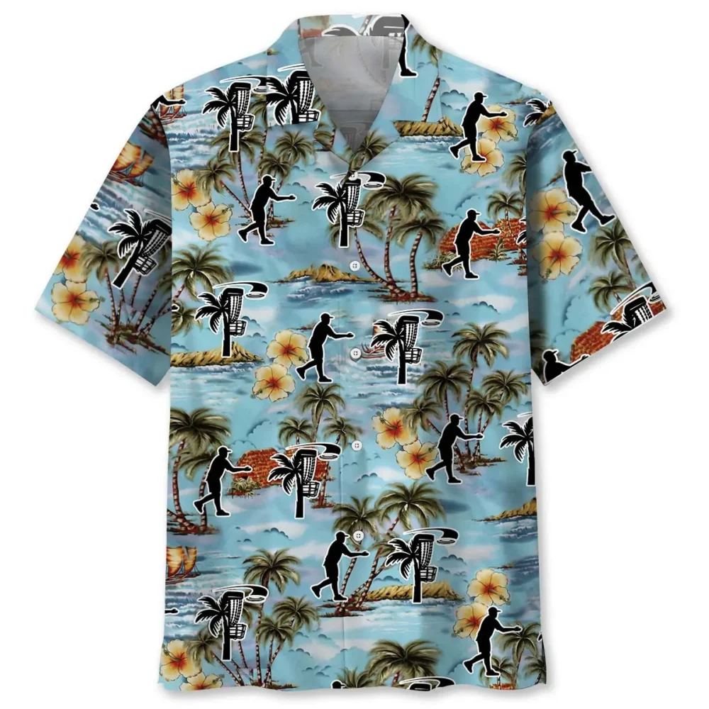 Funny Palm Tree And Disc Golf Hawaiian Shirt HWBN2762915 - Beltina