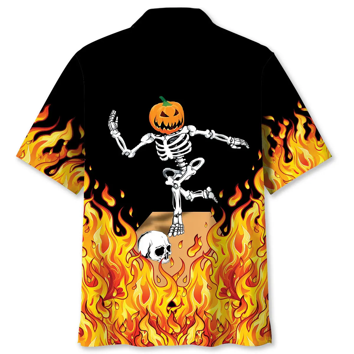 funny-pumpkin-skeleton-bowling-hawaiian-shirt-1