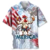 Funny Rooster Happy 4th Of July Hawaiian Shirt HWBN2764133 - Beltina