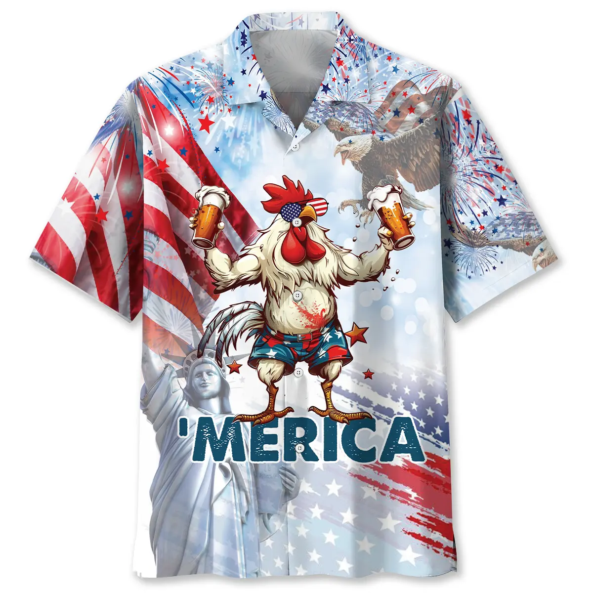 funny-rooster-happy-4th-of-july-hawaiian-shirt