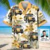 Funny School Bus Driver Custom Photo Hawaiian Shirt HWBN2764749 - Beltina