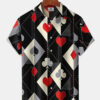 Geometric Retro 60s Mid-Century Geometric Poker Hawaiian Shirt HWBN2765112 - Beltina
