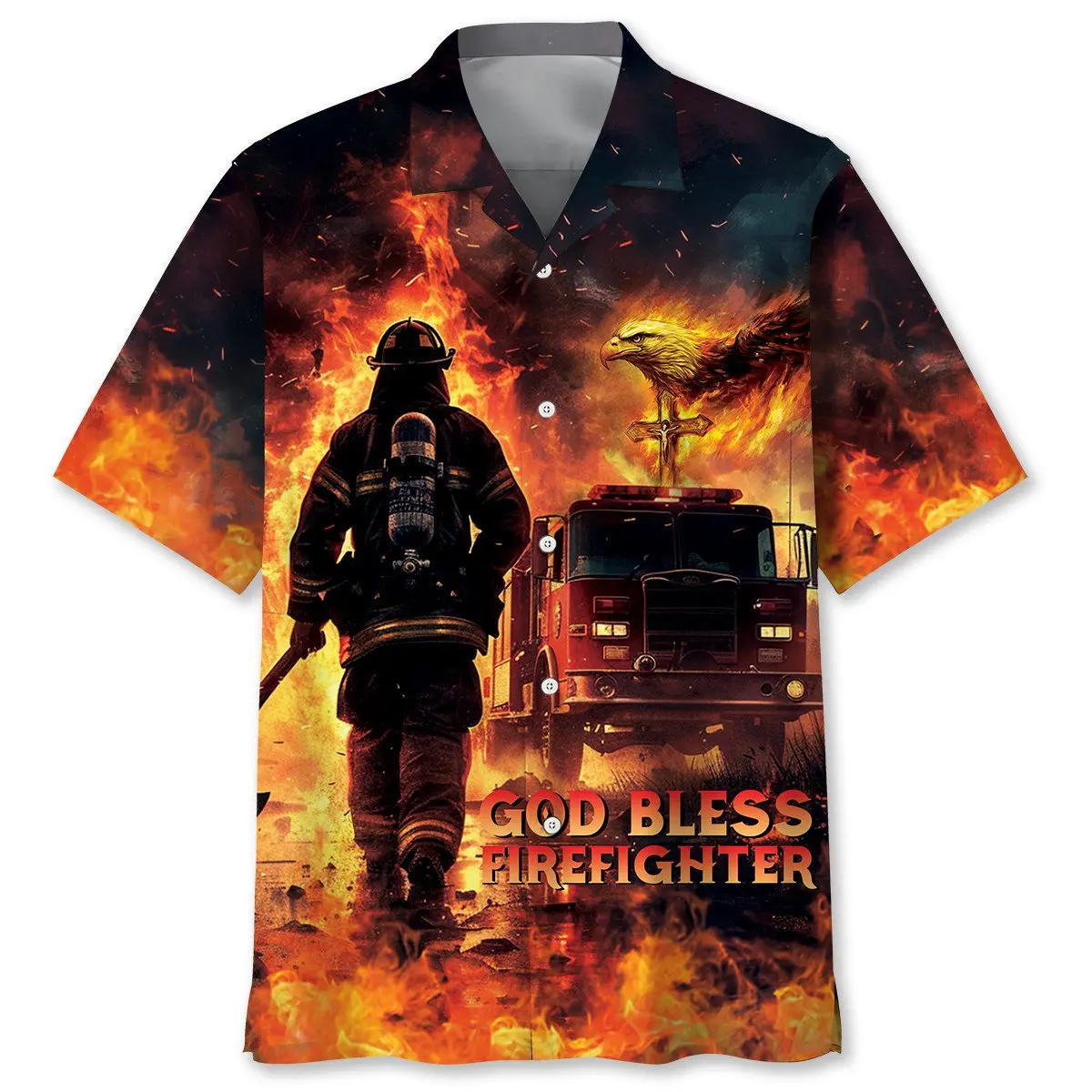 god-bless-firefighter-hawaiian-shirt