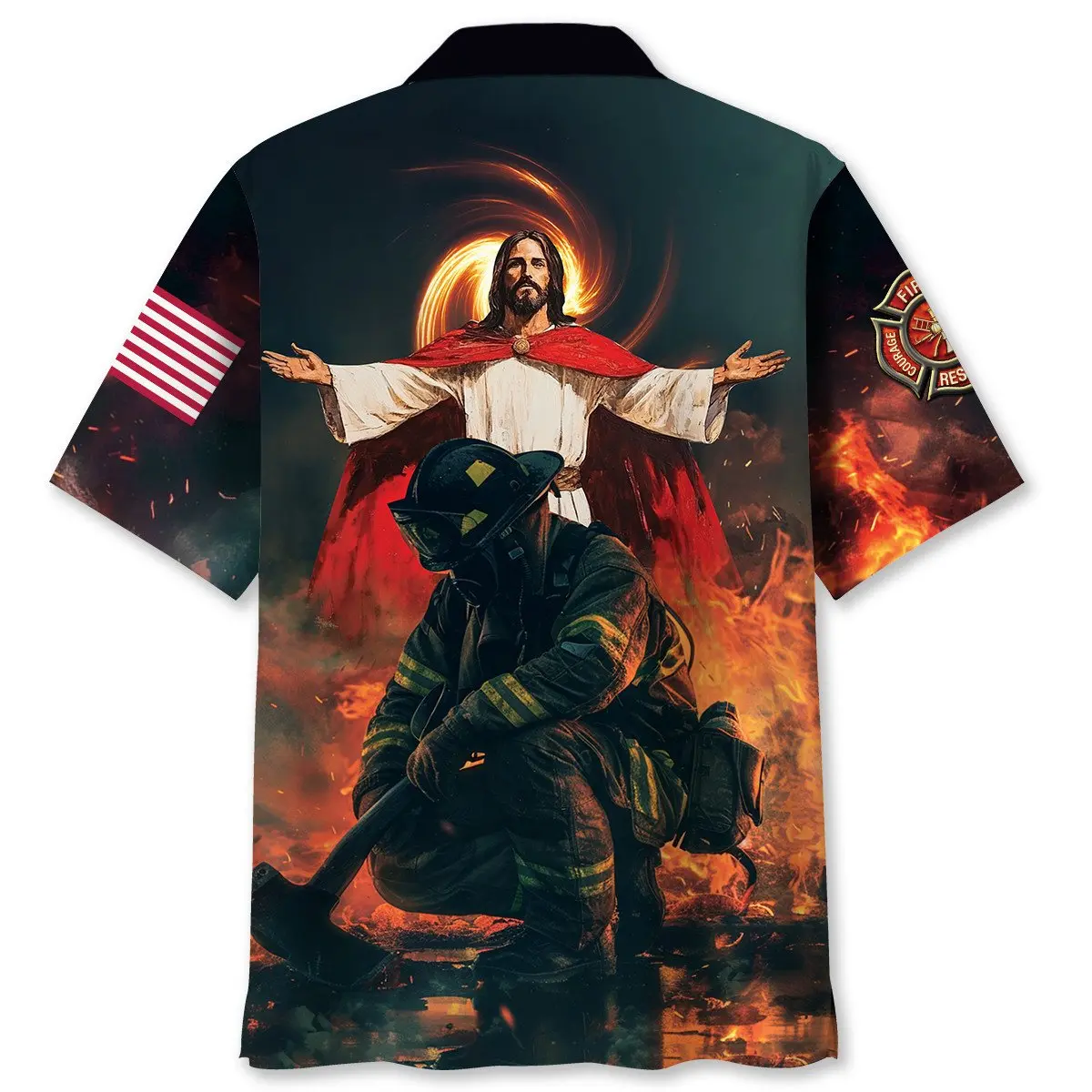 god-bless-firefighters-hawaiian-shirt-1