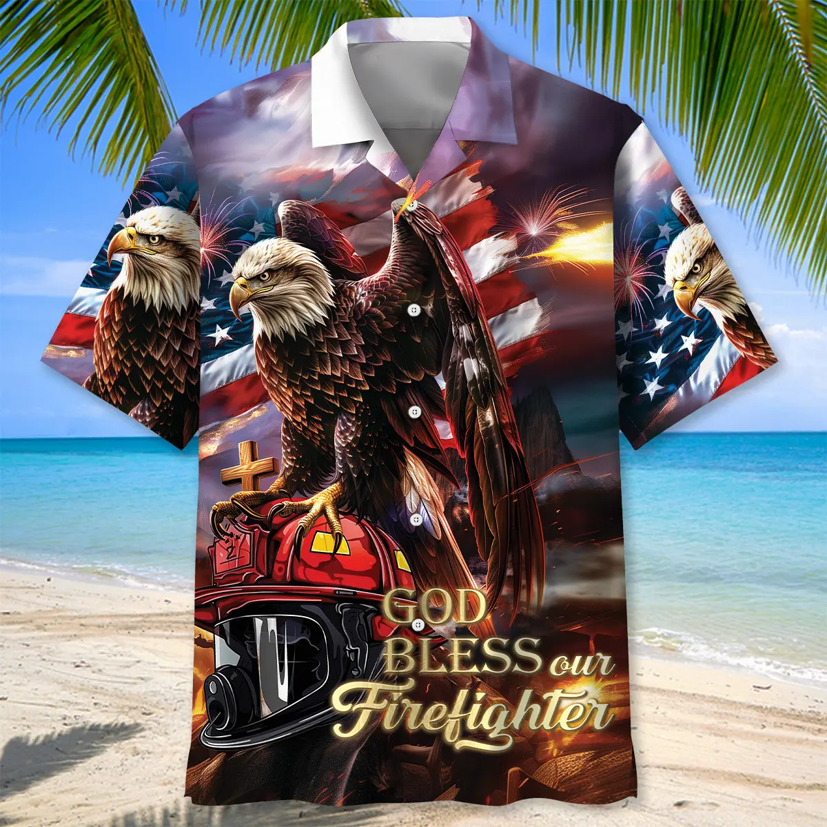 god-bless-our-firefighter-hawaiian-shirt-1