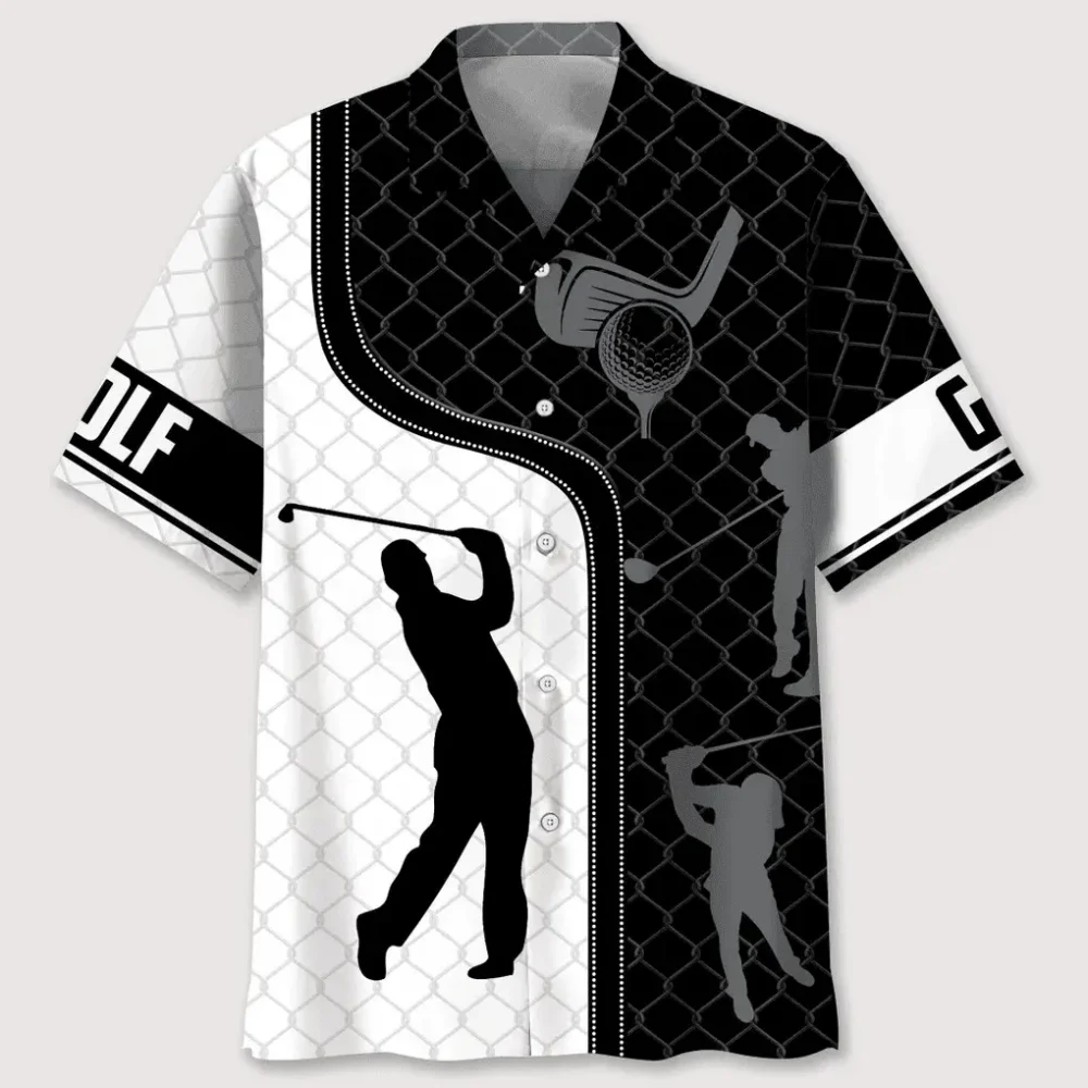 Golf Mesh Pattern Hawaiian Shirt HWBN2762304 - Beltina