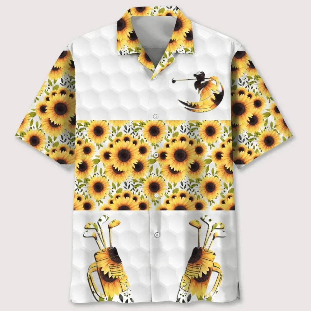 Golf Sunflower Hawaiian Shirt HWBN2762307 - Beltina