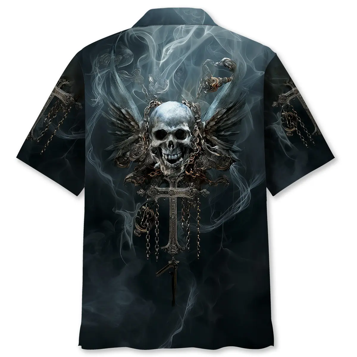 gothic-skull-art-hawaiian-shirt-2