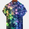 Gradient Clover Retro St. Patrick 3D Hawaiian Shirt HWBN2765114 - Beltina