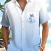 Gradient Solid Color Basic Hawaiian Coconut Tree Vacation Hawaiian Shirt HWBN2765161 - Beltina