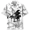 Grand Piano Black White Hawaiian Shirt Pocket HWBN2764830 - Beltina