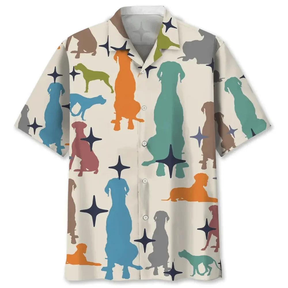 Great Dane Colorfull Hawaiian Shirt HWBN2762362 - Beltina