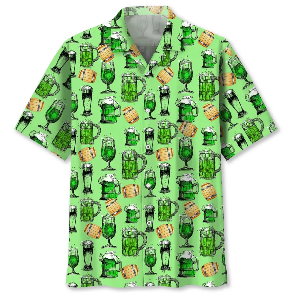 Green Beer St.Patrick Day Hawaiian Shirt HWBN2762054 - Beltina