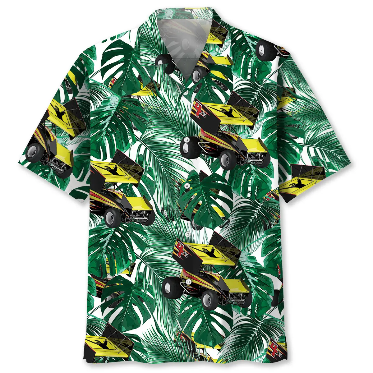 green-tropical-sprint-car-racing-hawaiian-shirt