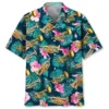 Green Tropical Trumpet Hawaiian Shirt HWBN2762903 - Beltina