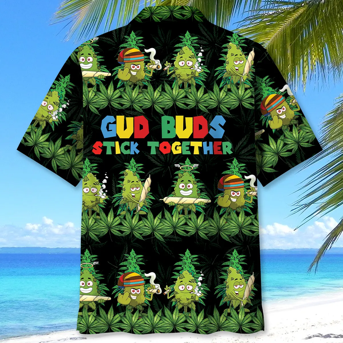 gud-buds-stick-together-hawaiian-shirt-3