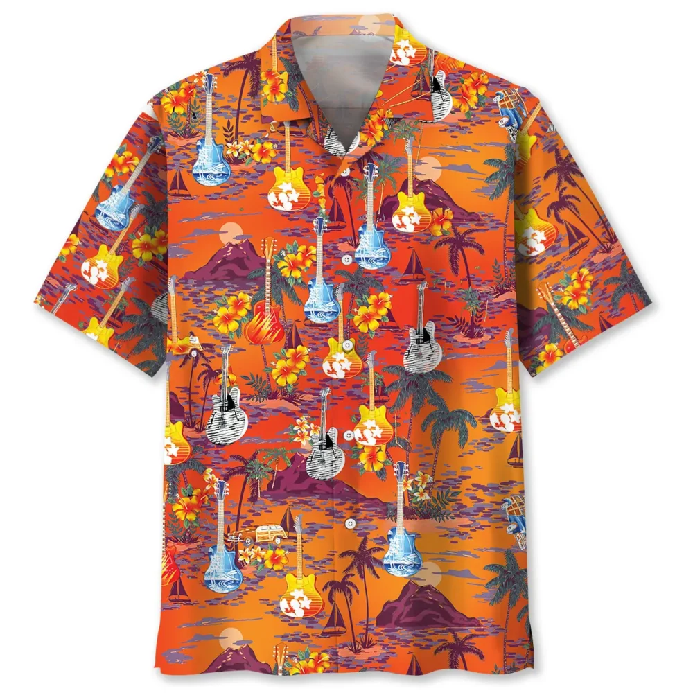 Guitar Beach Hawaiian Shirt HWBN2762721 - Beltina