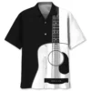 Guitar Black And White Pattern Hawaiian Shirt HWBN2762468 - Beltina