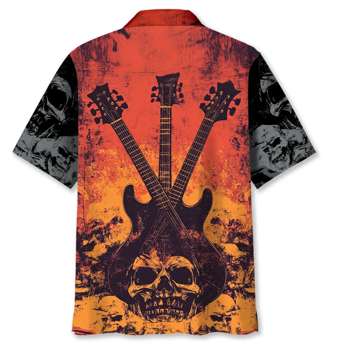 guitar-crossed-skull-rock-n-roll-hawaiian-shirt-2